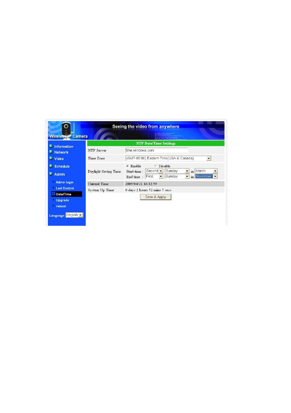 Date/time | Monoprice 9204 IP Camera User Manual | Page 34 / 51