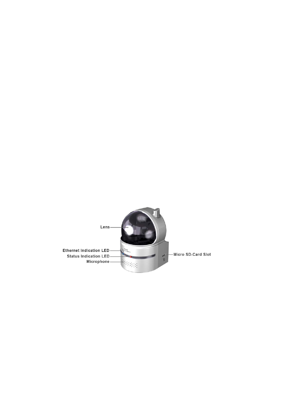 Hardware description and quick installation/usage, Ajor hardware components, Major hardware components | Monoprice 9206 Pan/Tilt/Zoom IP Camera User Manual | Page 8 / 56
