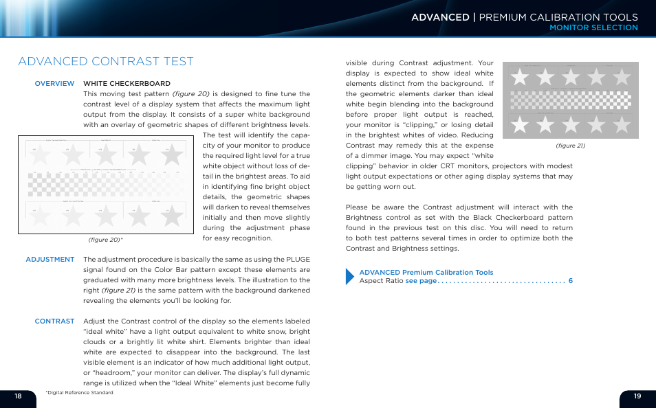 Advanced contrast test, Advanced | premium calibration tools | Monoprice 9497 Disney World of Wonder User Manual | Page 11 / 29