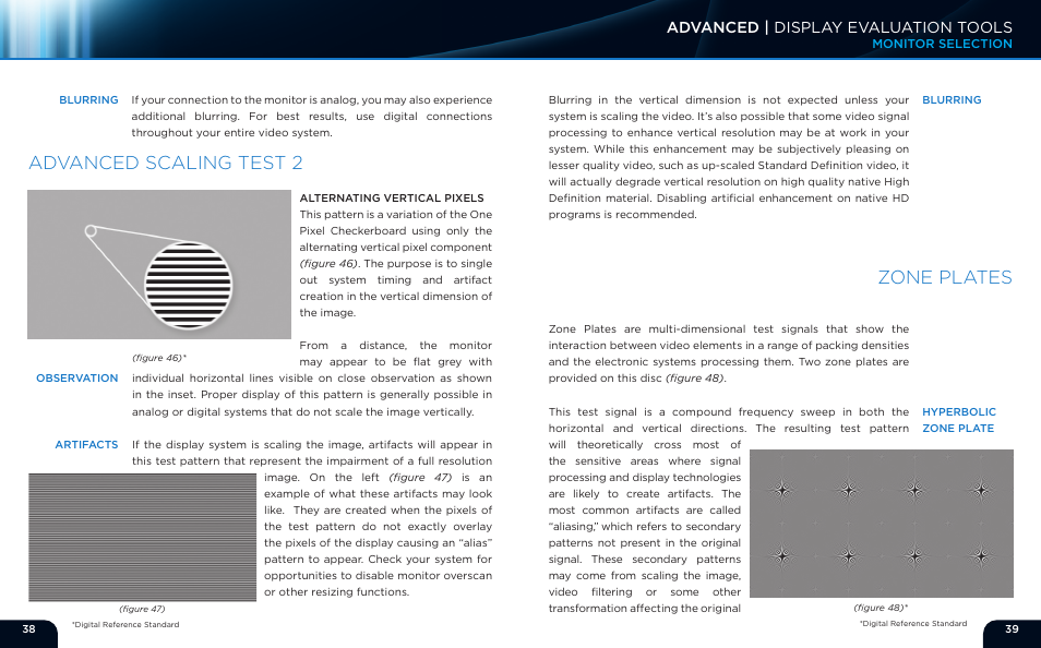 Advanced scaling test 2, Zone plates, Advanced | display evaluation tools | Monoprice 9497 Disney World of Wonder User Manual | Page 21 / 29
