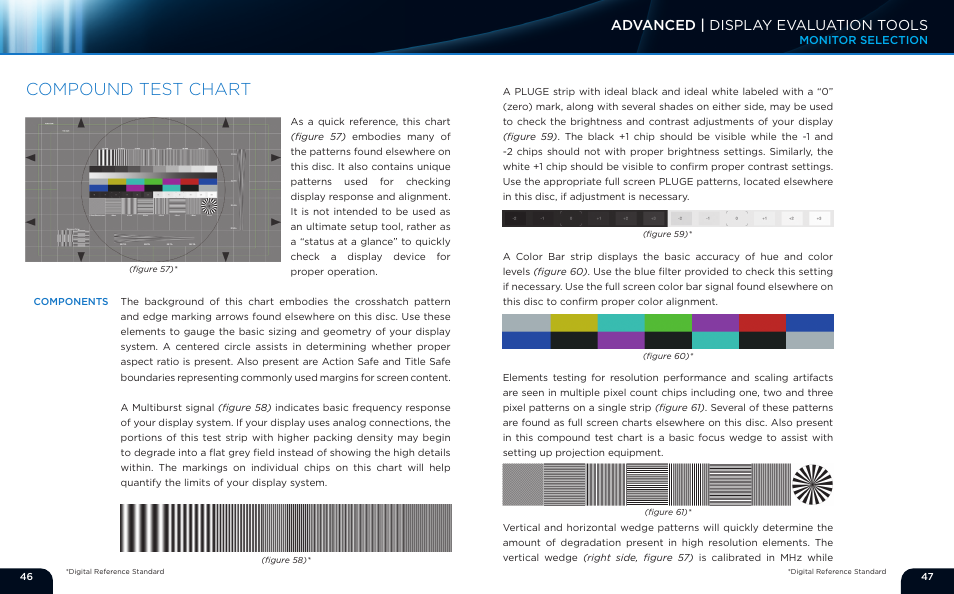 Compound test chart, Advanced | display evaluation tools | Monoprice 9497 Disney World of Wonder User Manual | Page 25 / 29