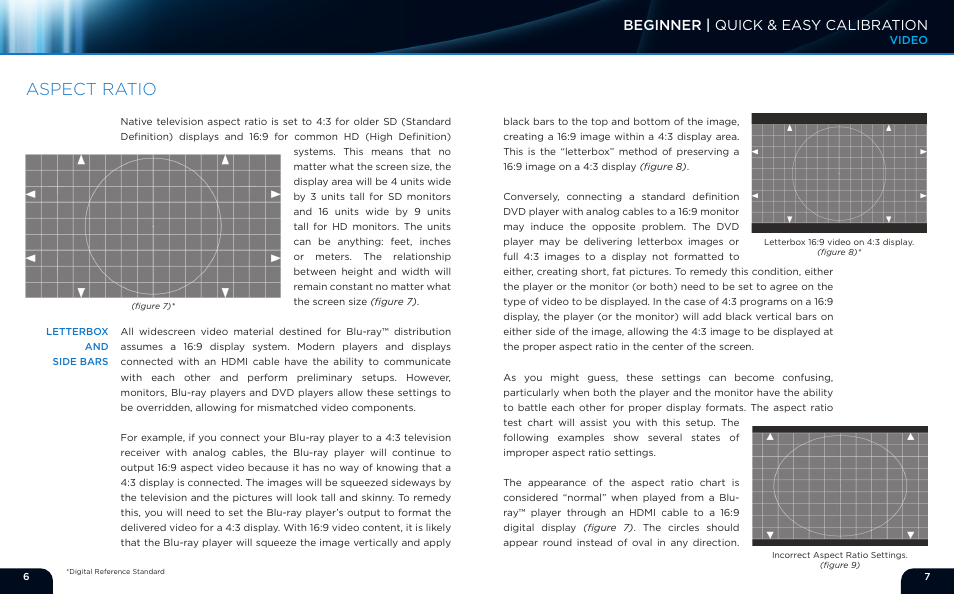 Aspect ratio, Beginner | quick & easy calibration | Monoprice 9497 Disney World of Wonder User Manual | Page 5 / 29