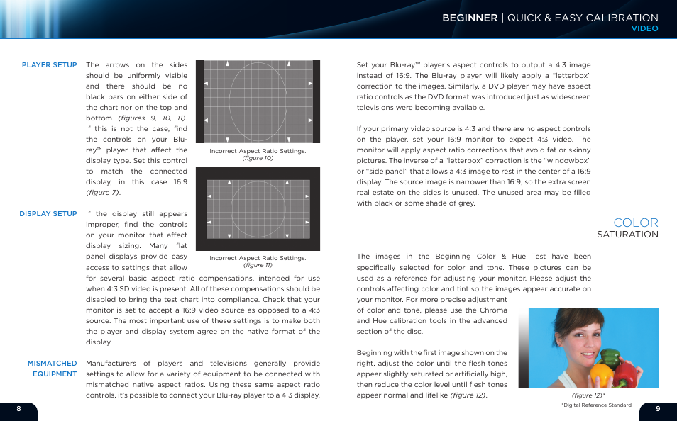 Color, Beginner | quick & easy calibration | Monoprice 9497 Disney World of Wonder User Manual | Page 6 / 29