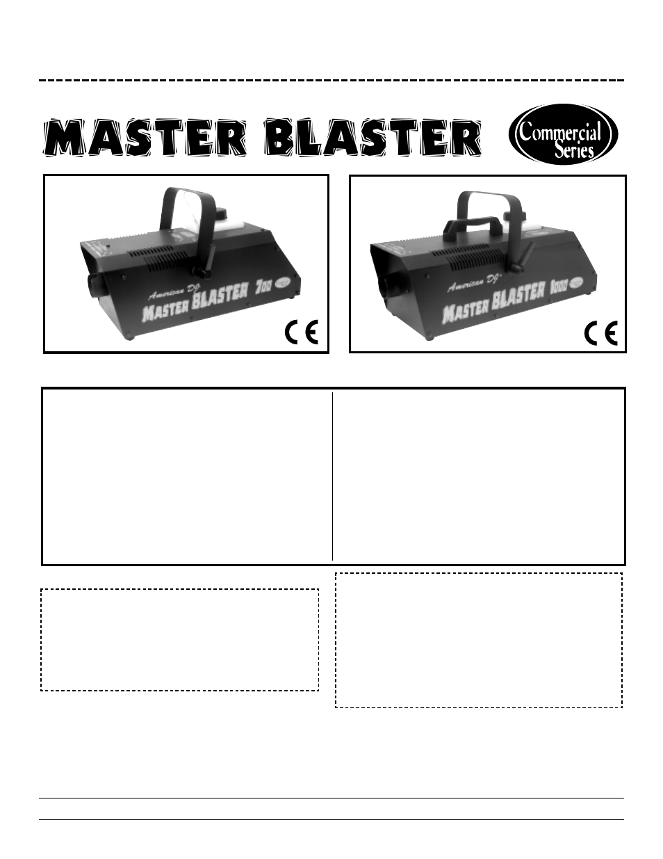 American DJ Master Blaster User Manual | 3 pages