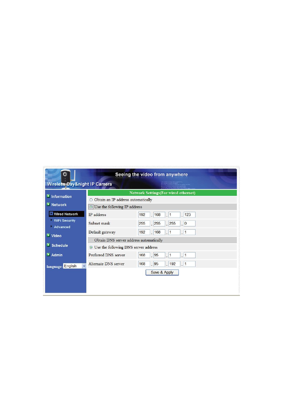 Network | Monoprice PID 9205 Plug Play Wireless Day and Night Network IP Camera with Audio MPEG4 User Manual | Page 17 / 51