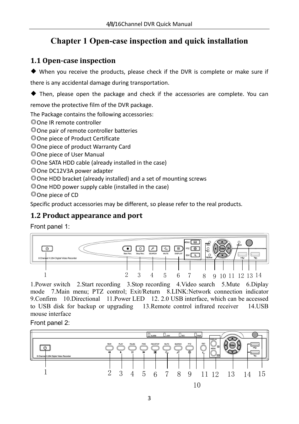 Monoprice 9306 H.264 DVR User Manual | Page 4 / 21