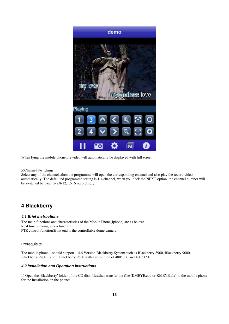 4 blackberry | Monoprice 9306 Security System Bundle User Manual | Page 14 / 26