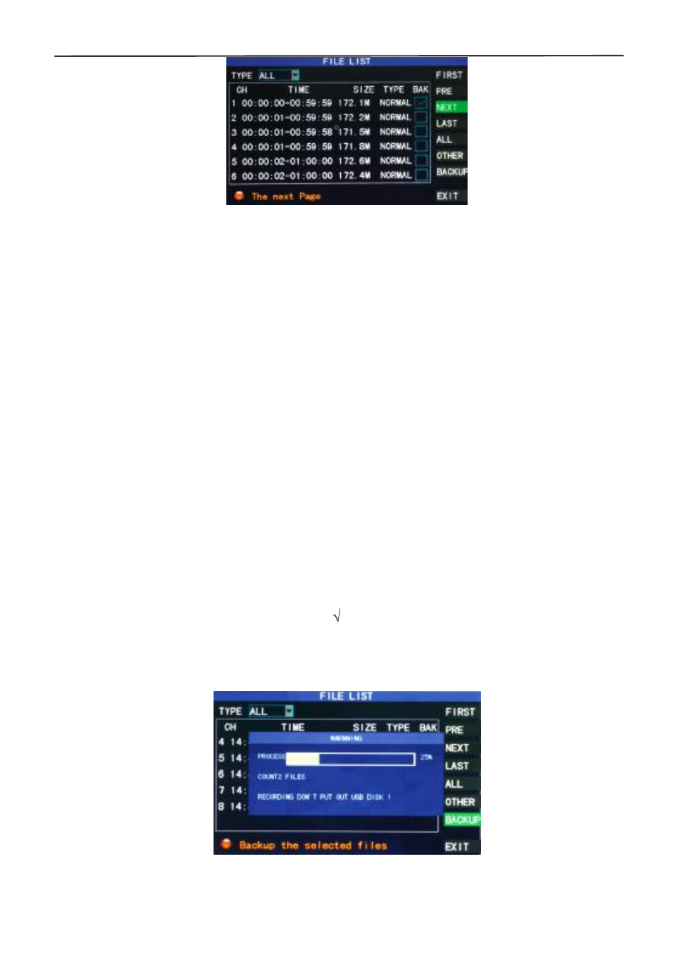4 backup | Monoprice 9888 4-channel Security System Bundle User Manual | Page 16 / 46