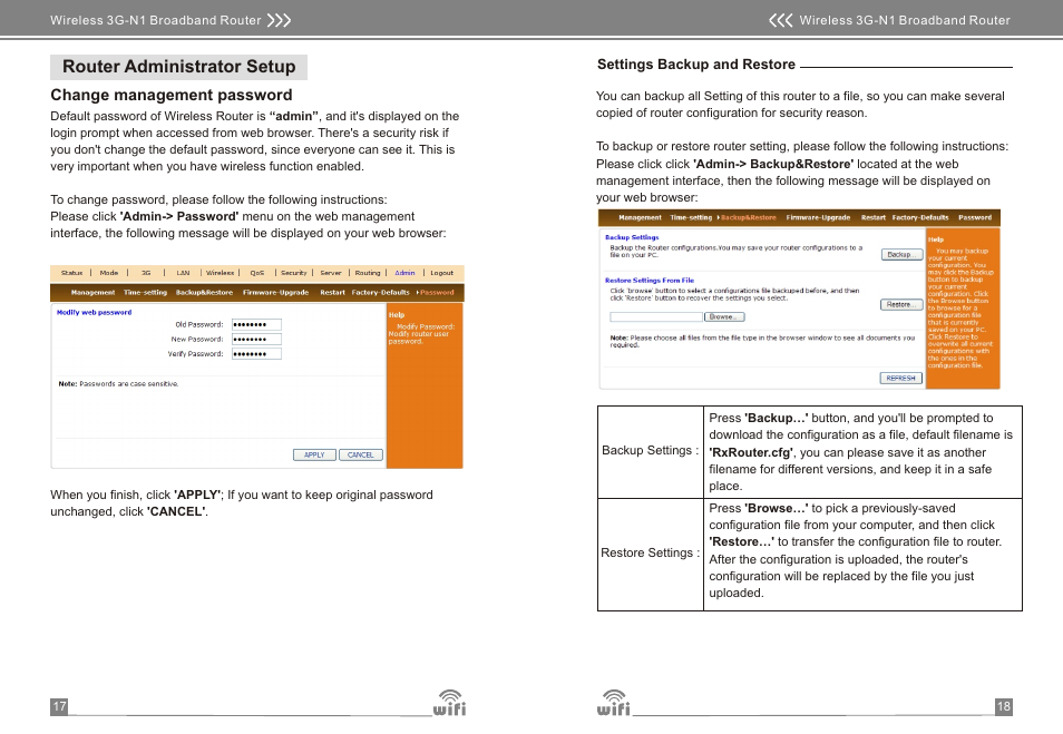 页 11, Router administrator setup | Monoprice 8069 Portable Wireless-N 3G Router User Manual | Page 11 / 12