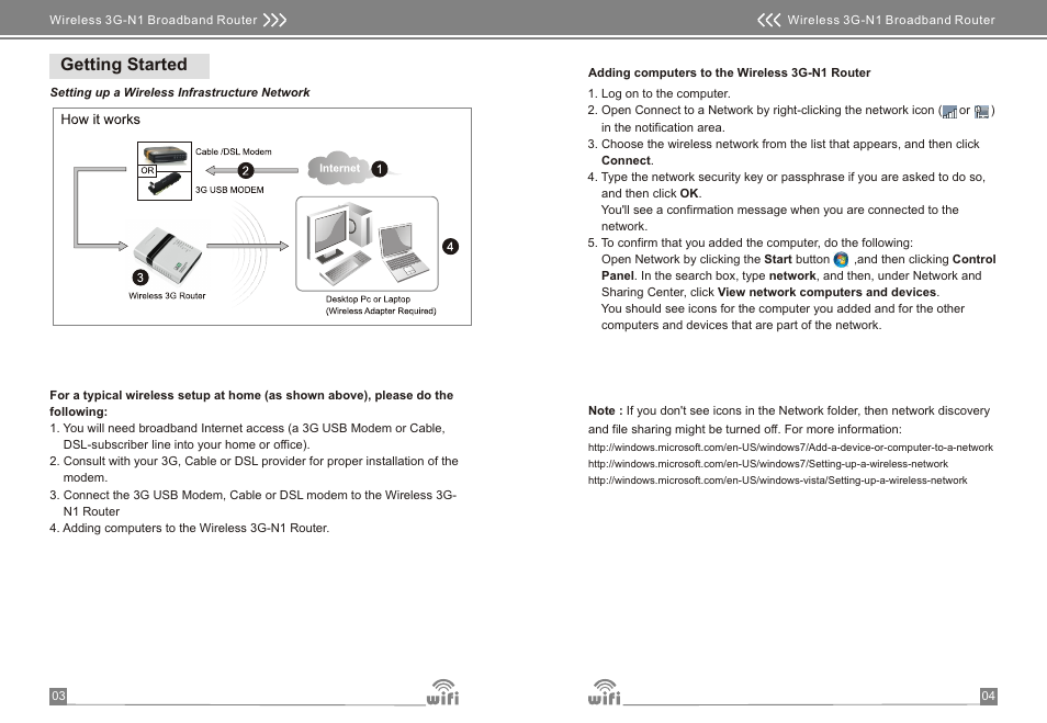 Getting started | Monoprice 8069 Portable Wireless-N 3G Router User Manual | Page 4 / 12