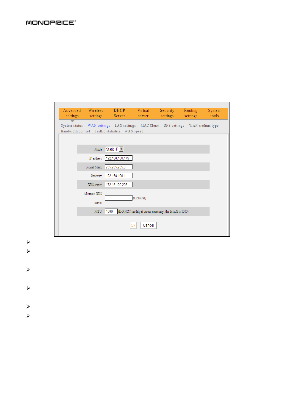 Monoprice PID 8742 Wireless 802 11N Router with Internal Antenna and WPS Function 2T2R MIMO 300Mbps User Manual | Page 22 / 74