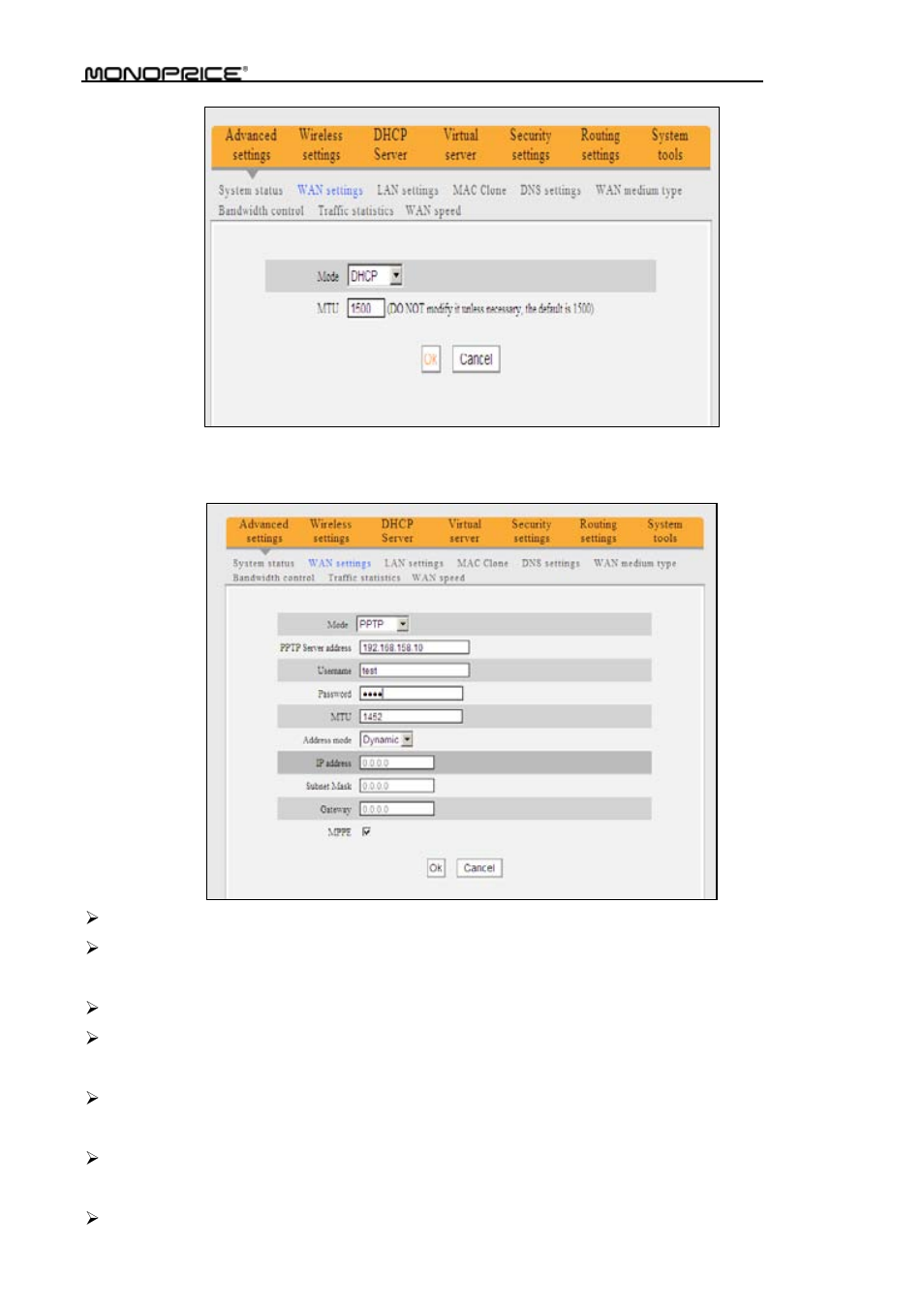 Monoprice PID 8742 Wireless 802 11N Router with Internal Antenna and WPS Function 2T2R MIMO 300Mbps User Manual | Page 23 / 74