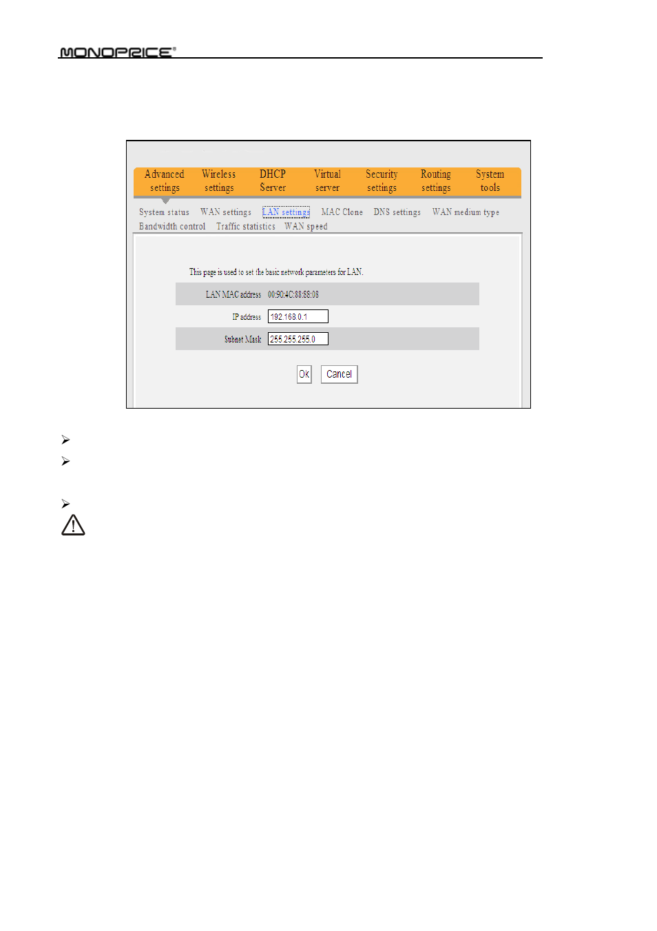 4 mac clone | Monoprice PID 8742 Wireless 802 11N Router with Internal Antenna and WPS Function 2T2R MIMO 300Mbps User Manual | Page 25 / 74