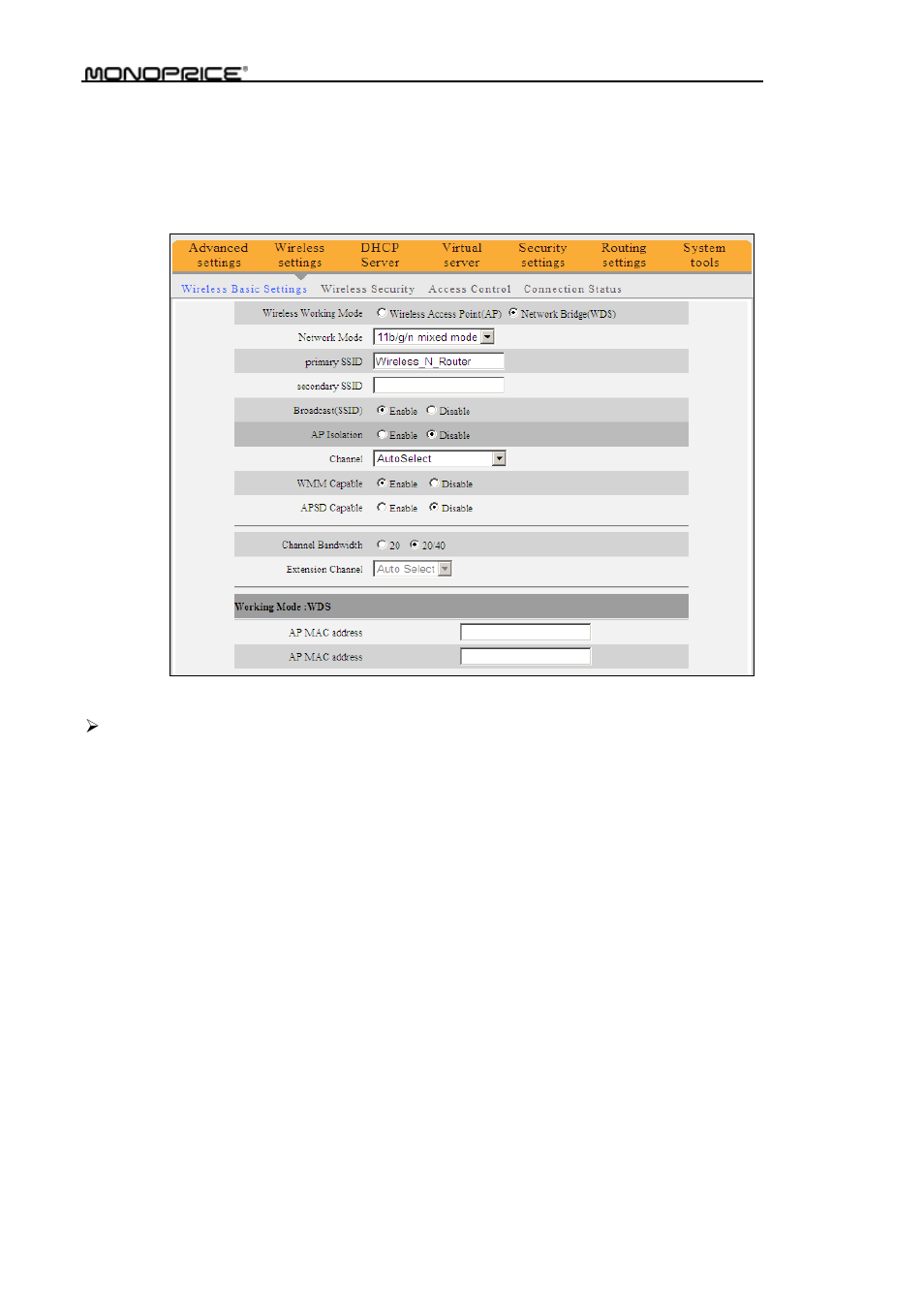Monoprice PID 8742 Wireless 802 11N Router with Internal Antenna and WPS Function 2T2R MIMO 300Mbps User Manual | Page 37 / 74