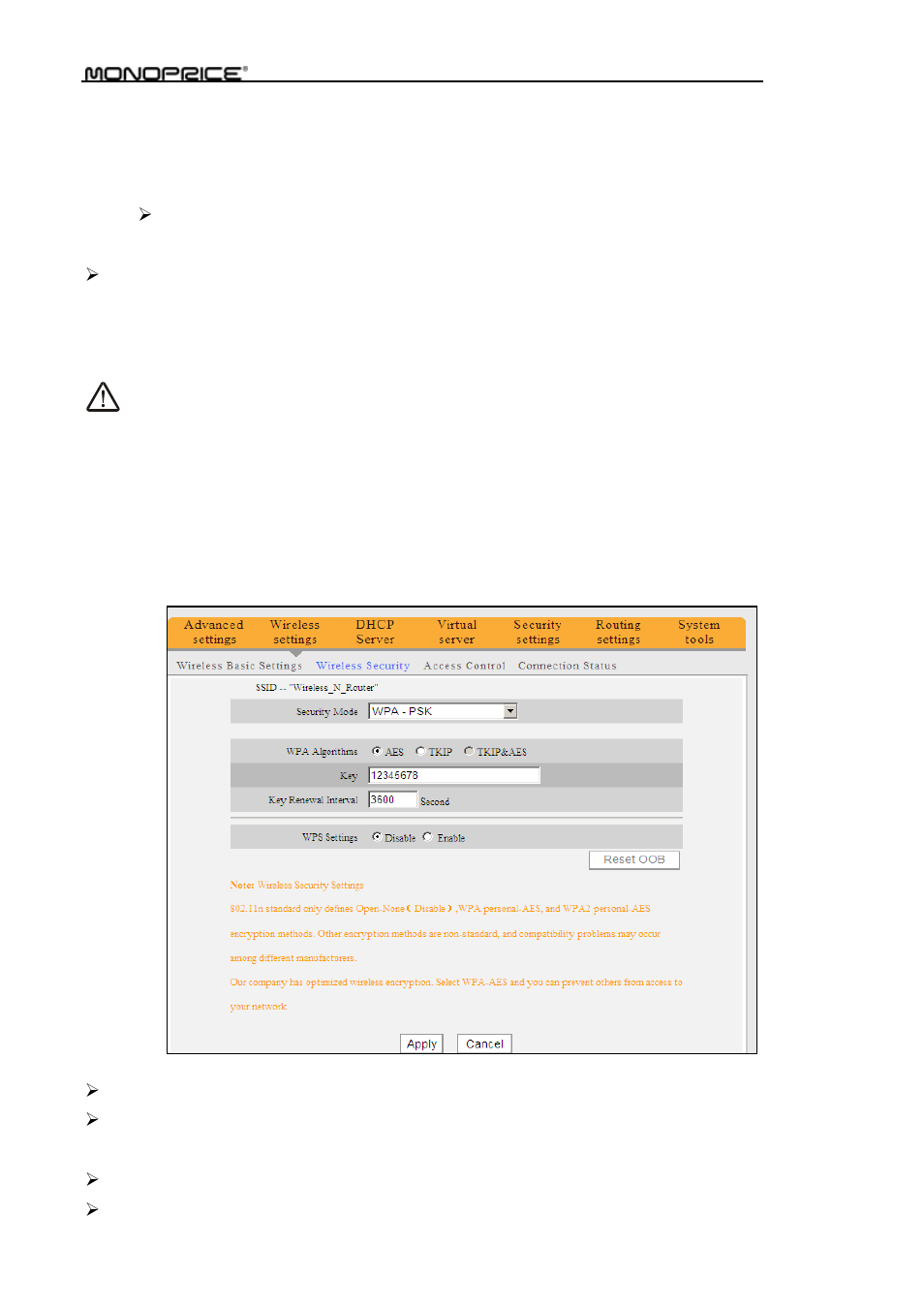 2 wpa-psk | Monoprice PID 8742 Wireless 802 11N Router with Internal Antenna and WPS Function 2T2R MIMO 300Mbps User Manual | Page 41 / 74
