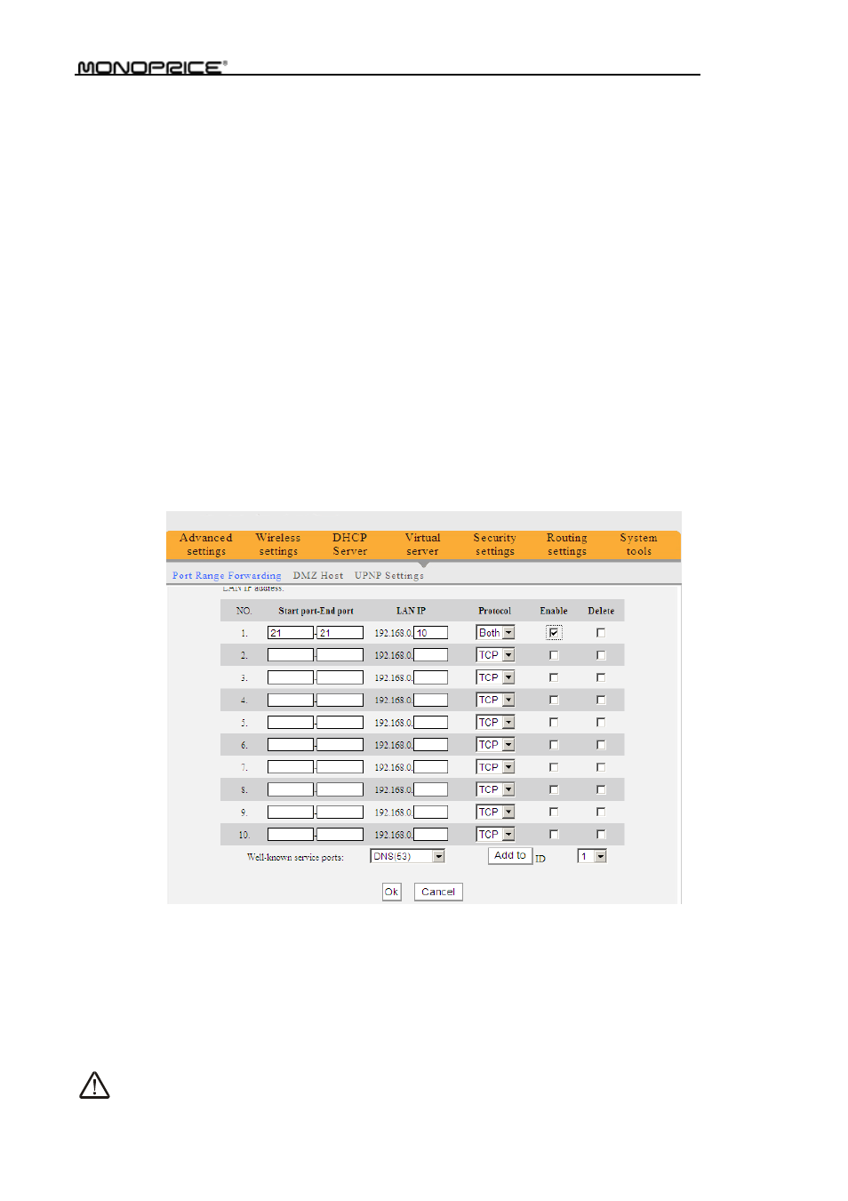 Monoprice PID 8742 Wireless 802 11N Router with Internal Antenna and WPS Function 2T2R MIMO 300Mbps User Manual | Page 49 / 74