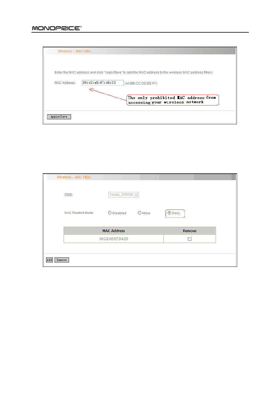 4 wireless bridge | Monoprice PID 8743 Wireless N ADSL2 Modem and Router 802 11N WPS Function 2T2R 300Mbps User Manual | Page 108 / 147