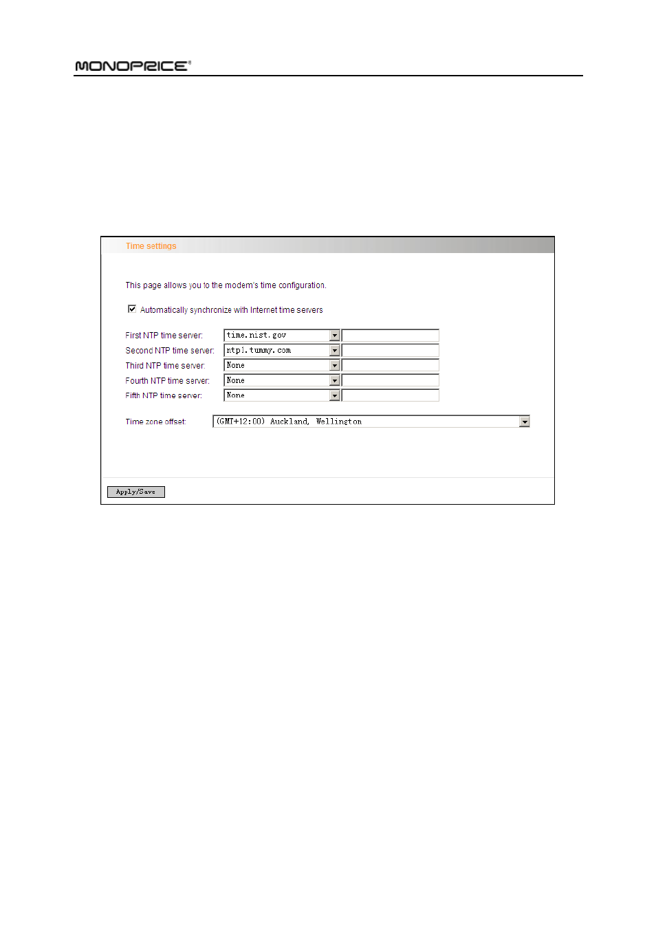3 internet time, 4 access control | Monoprice PID 8743 Wireless N ADSL2 Modem and Router 802 11N WPS Function 2T2R 300Mbps User Manual | Page 117 / 147