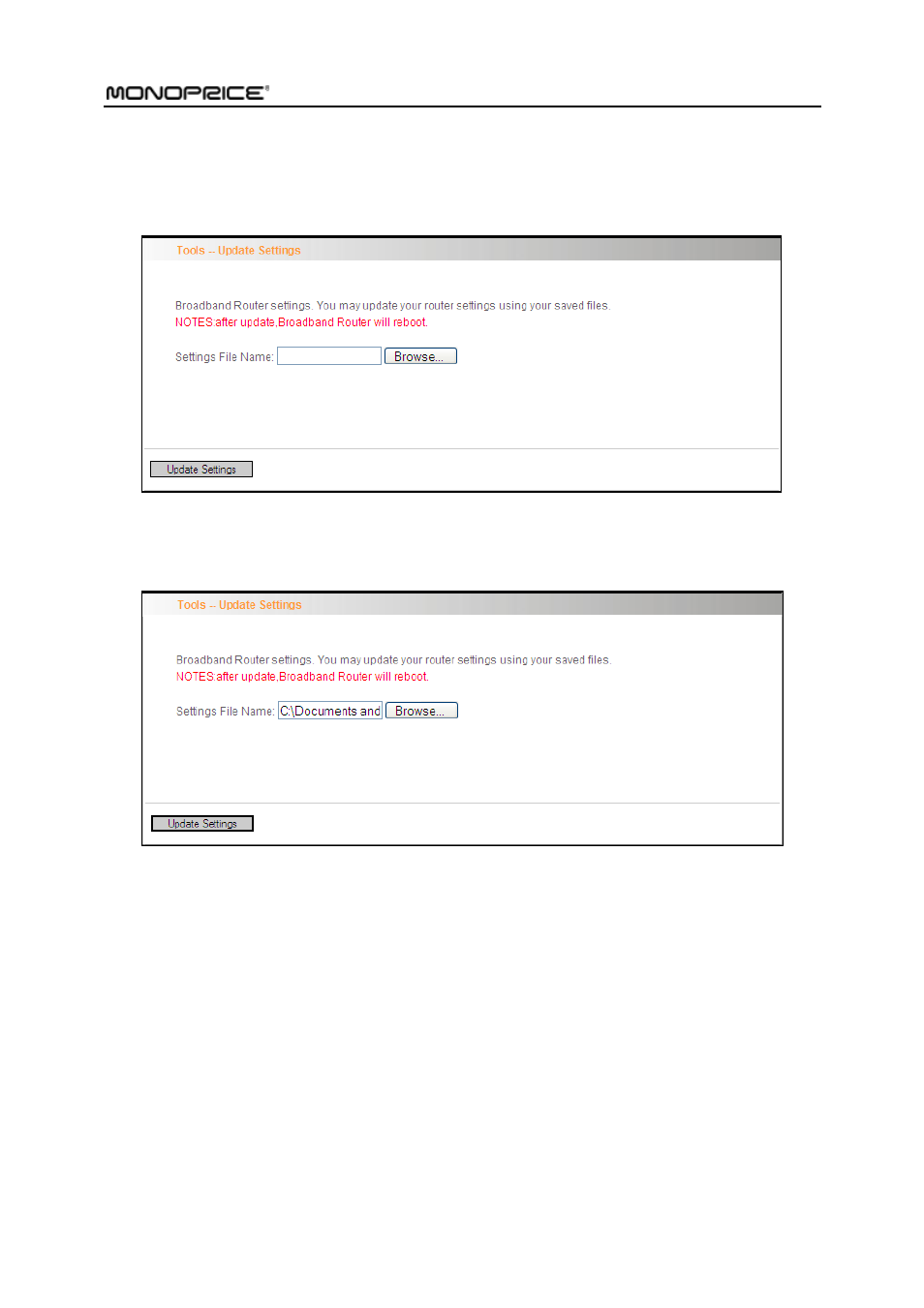 Monoprice PID 8743 Wireless N ADSL2 Modem and Router 802 11N WPS Function 2T2R 300Mbps User Manual | Page 121 / 147