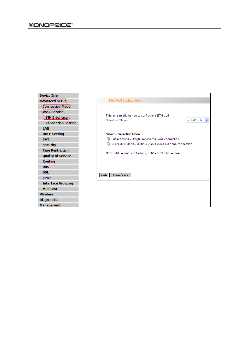 Monoprice PID 8743 Wireless N ADSL2 Modem and Router 802 11N WPS Function 2T2R 300Mbps User Manual | Page 37 / 147