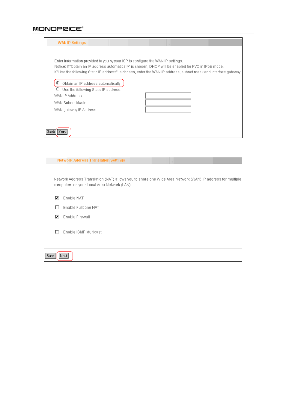 Monoprice PID 8743 Wireless N ADSL2 Modem and Router 802 11N WPS Function 2T2R 300Mbps User Manual | Page 45 / 147