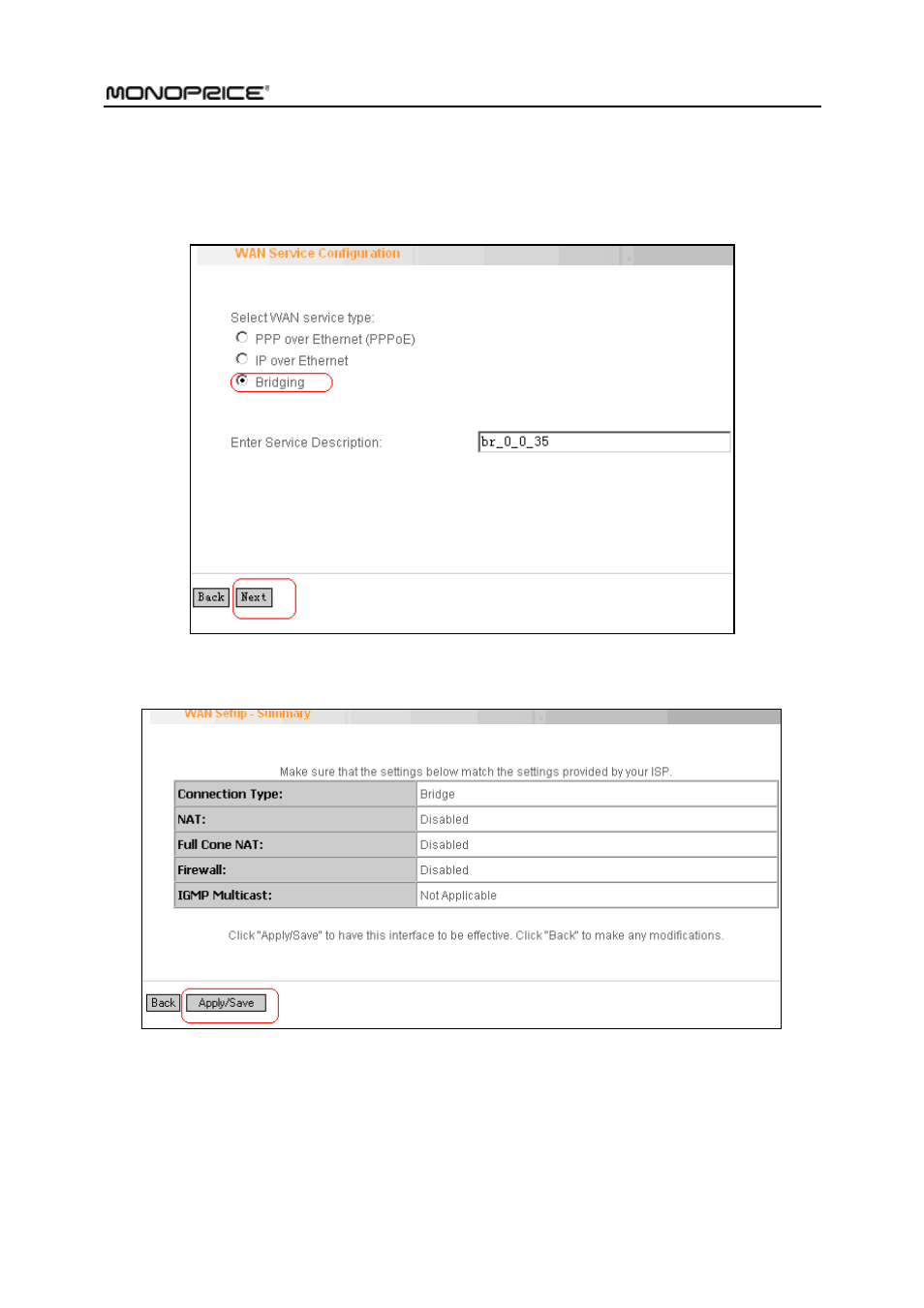 Monoprice PID 8743 Wireless N ADSL2 Modem and Router 802 11N WPS Function 2T2R 300Mbps User Manual | Page 48 / 147