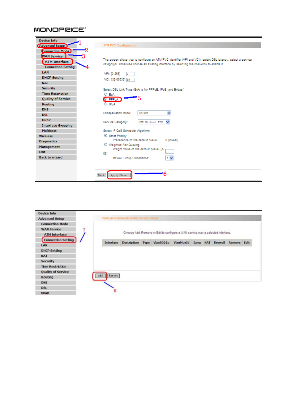 Monoprice PID 8743 Wireless N ADSL2 Modem and Router 802 11N WPS Function 2T2R 300Mbps User Manual | Page 50 / 147