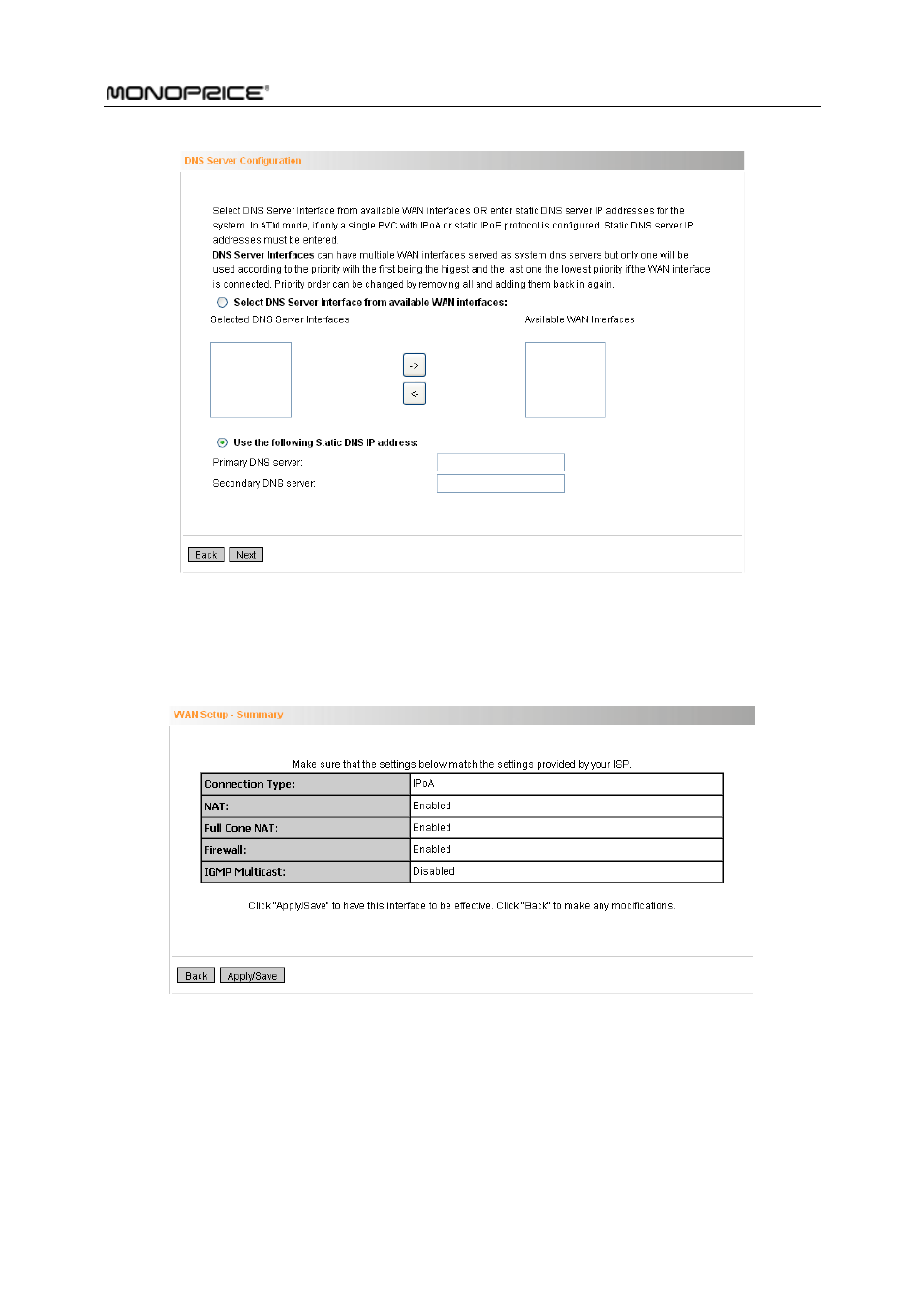 Monoprice PID 8743 Wireless N ADSL2 Modem and Router 802 11N WPS Function 2T2R 300Mbps User Manual | Page 57 / 147