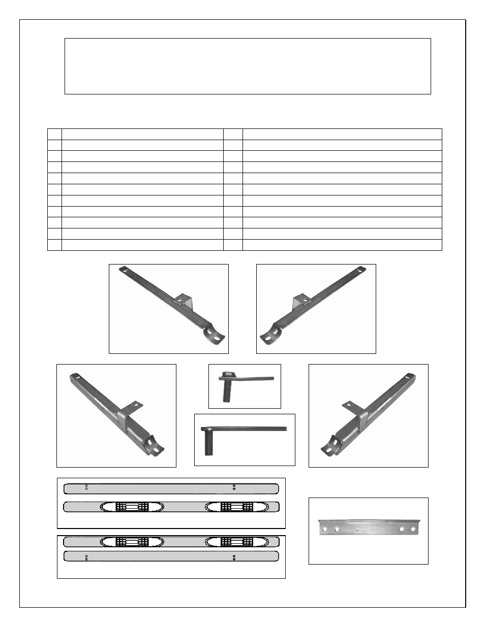 Installation instructions, Sidebar, Part # dz 370503 | Dee Zee DZ370503 User Manual | Page 2 / 6