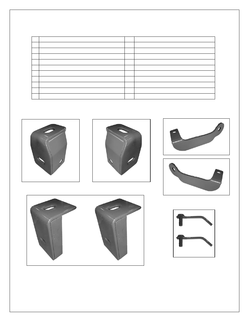 Parts list | Dee Zee DZ370781 User Manual | Page 4 / 6