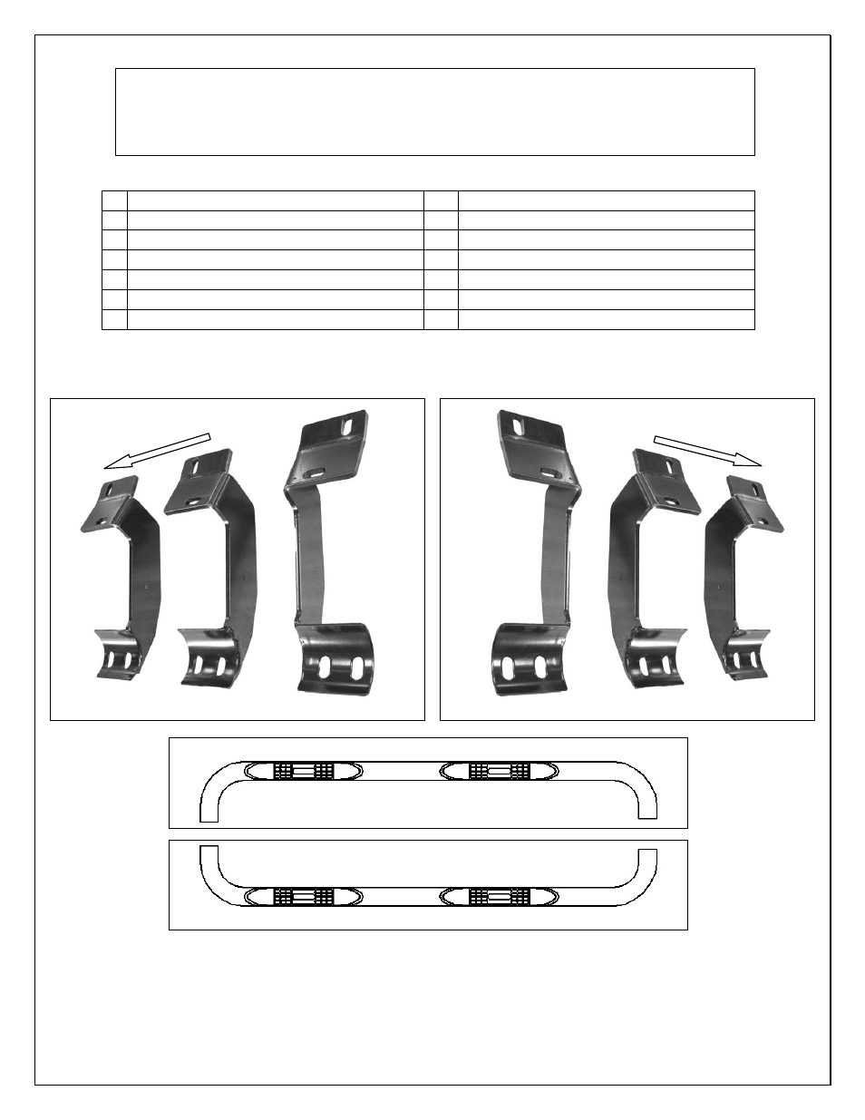 Installation instructions, Side bar part #dz 371661/371662/371663, 05 ford explorer 4 door | Dee Zee DZ371661 User Manual | Page 2 / 4