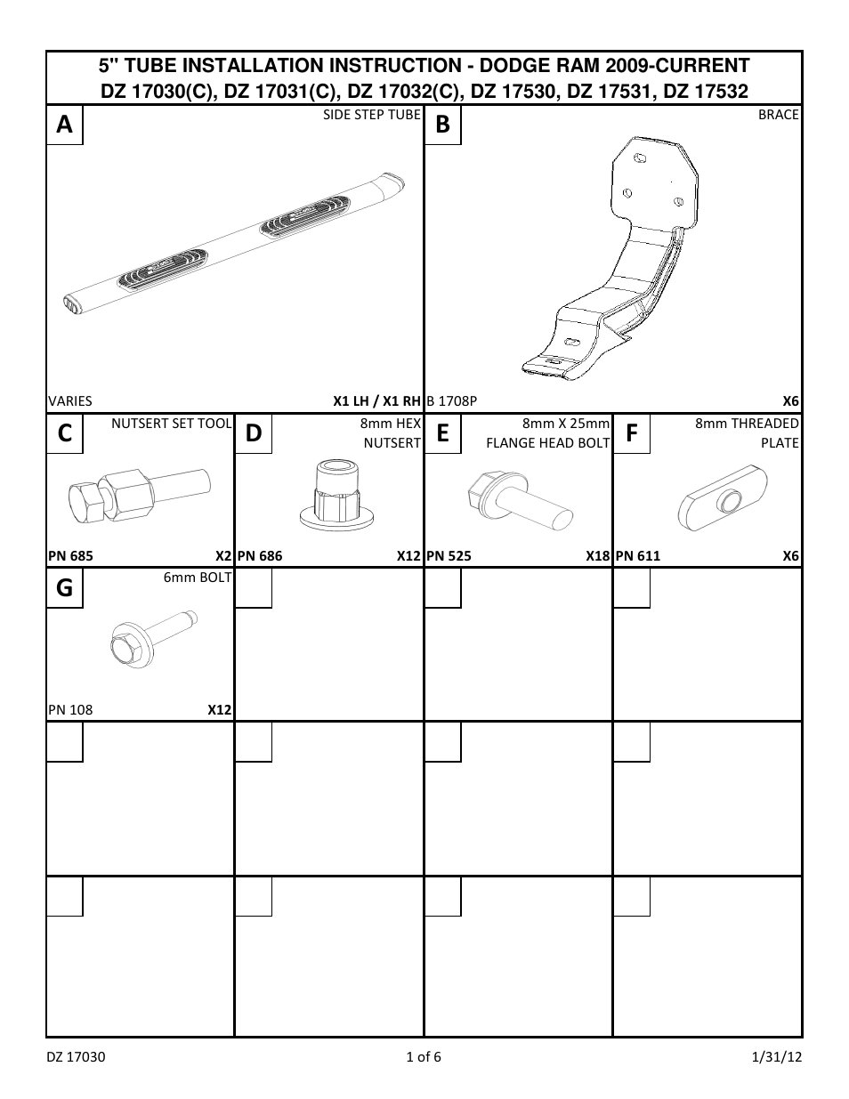 Dee Zee DZ17030C User Manual | Page 3 / 8