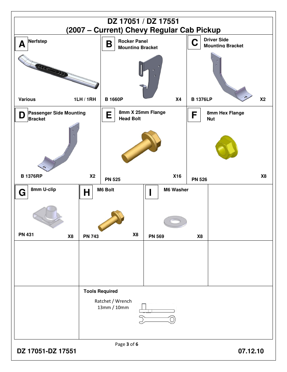 Ad f | Dee Zee DZ17051 User Manual | Page 3 / 6