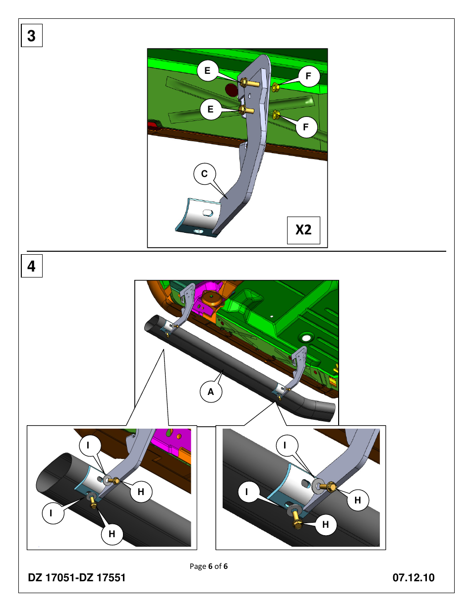 X2 4 | Dee Zee DZ17051 User Manual | Page 6 / 6