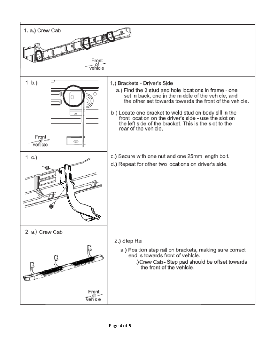 Dee Zee DZ17056 User Manual | Page 4 / 5