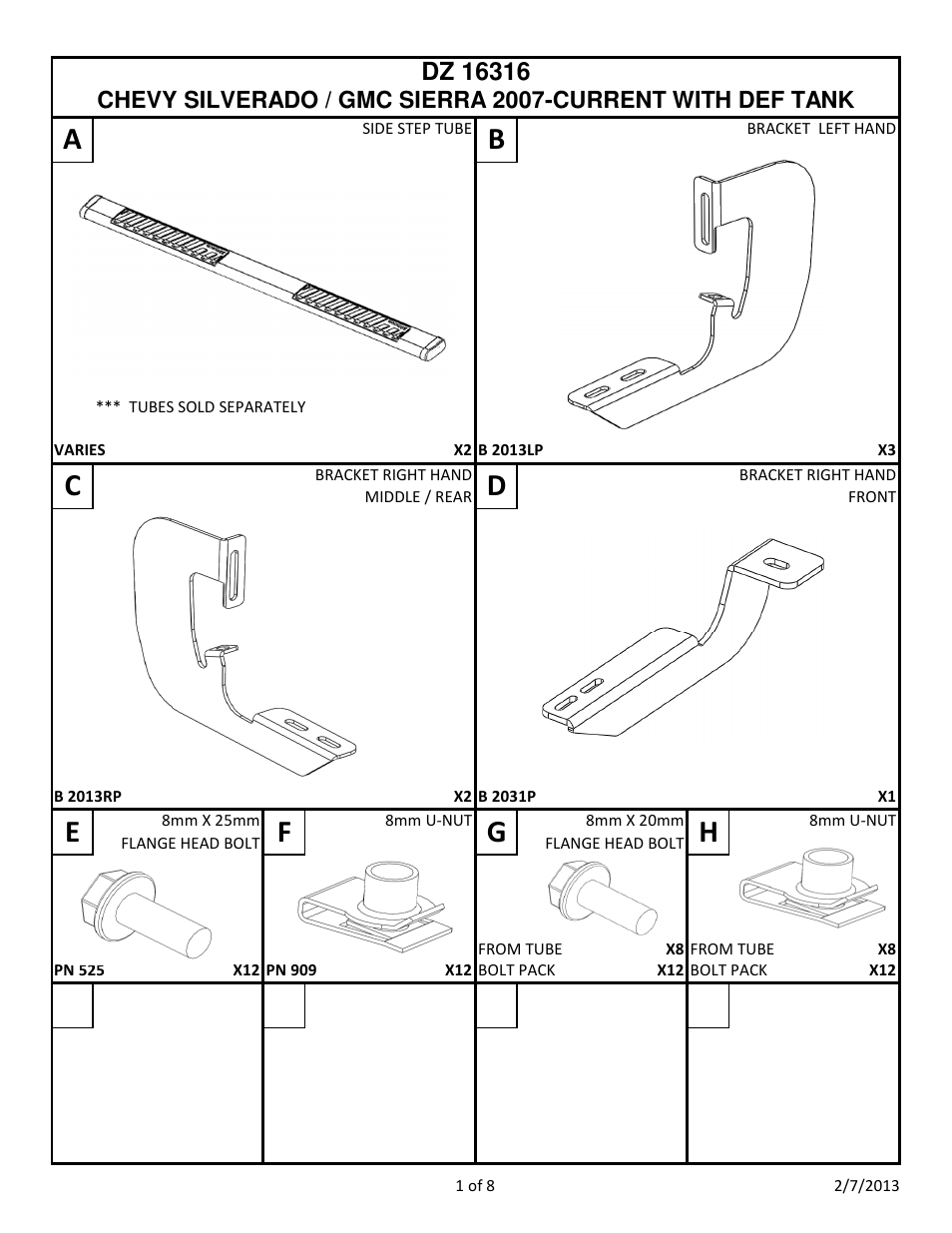 Ef g | Dee Zee DZ16316 User Manual | Page 3 / 10