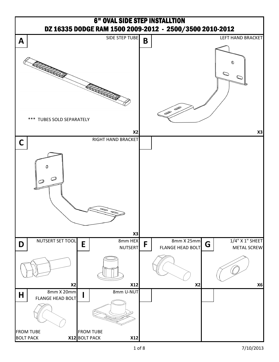 Dee Zee DZ16335 User Manual | Page 11 / 18