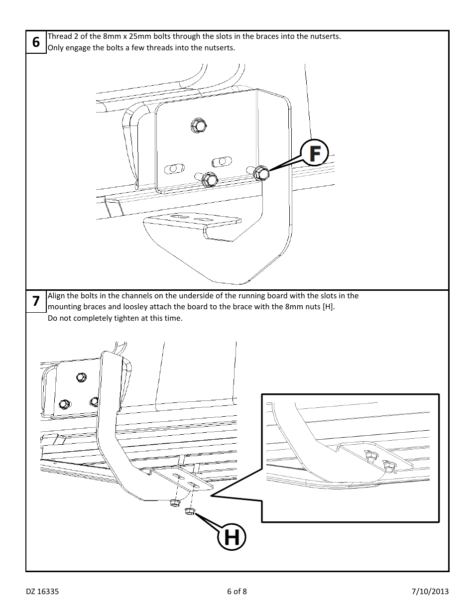 Dee Zee DZ16335 User Manual | Page 8 / 18