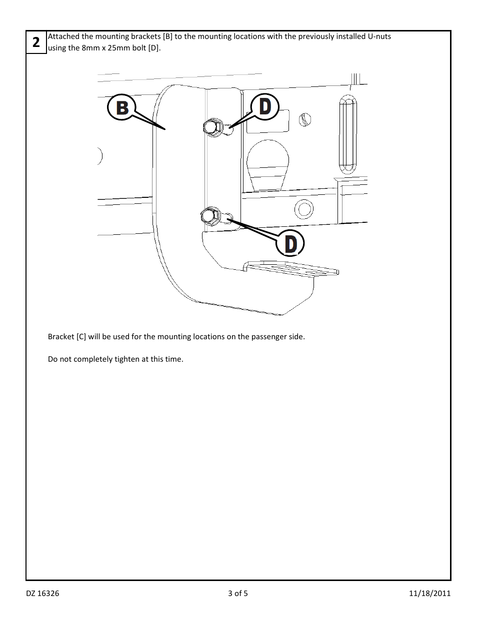 Dee Zee DZ16326 User Manual | Page 5 / 12