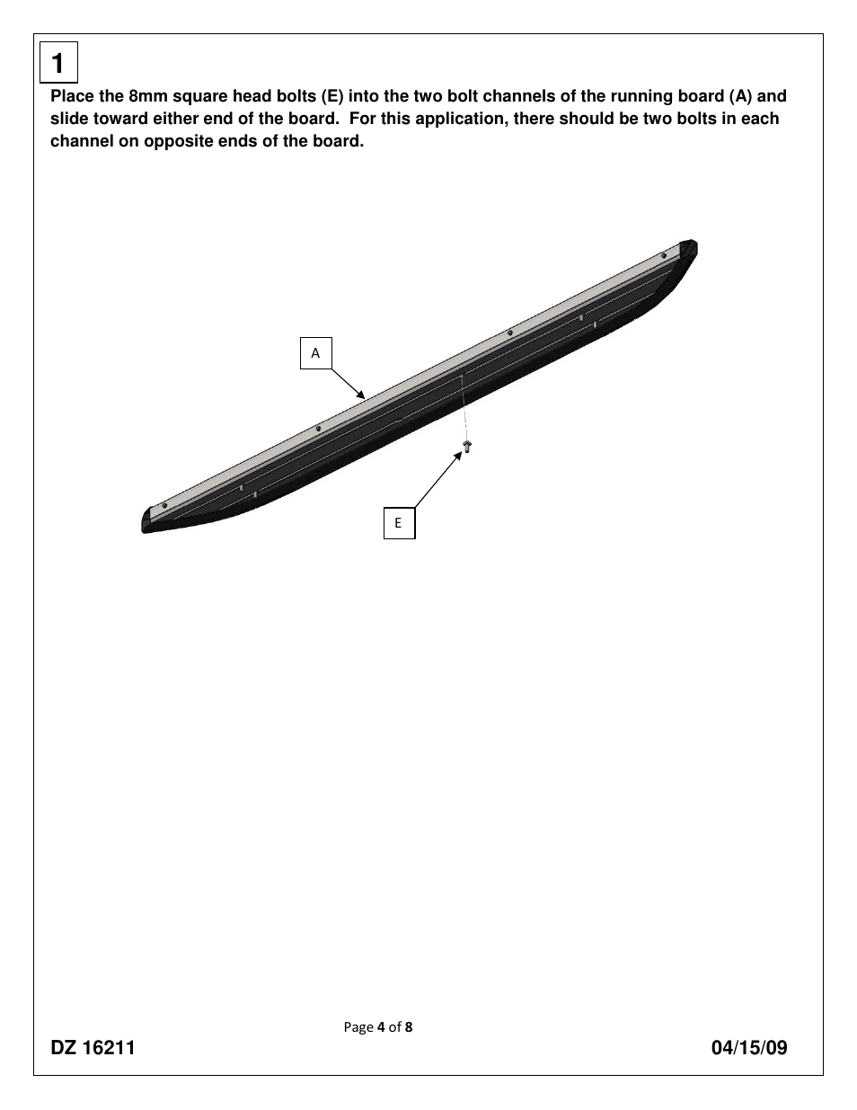 Dee Zee DZ16211 User Manual | Page 4 / 8