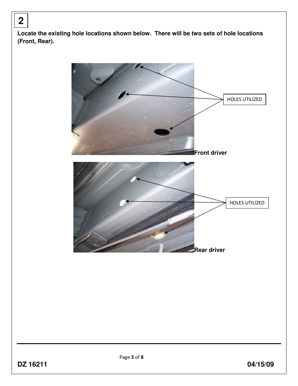 Dee Zee DZ16211 User Manual | Page 5 / 8