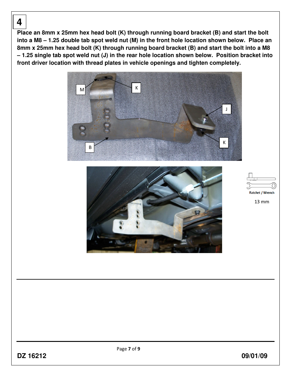 Dee Zee DZ16212 User Manual | Page 7 / 9