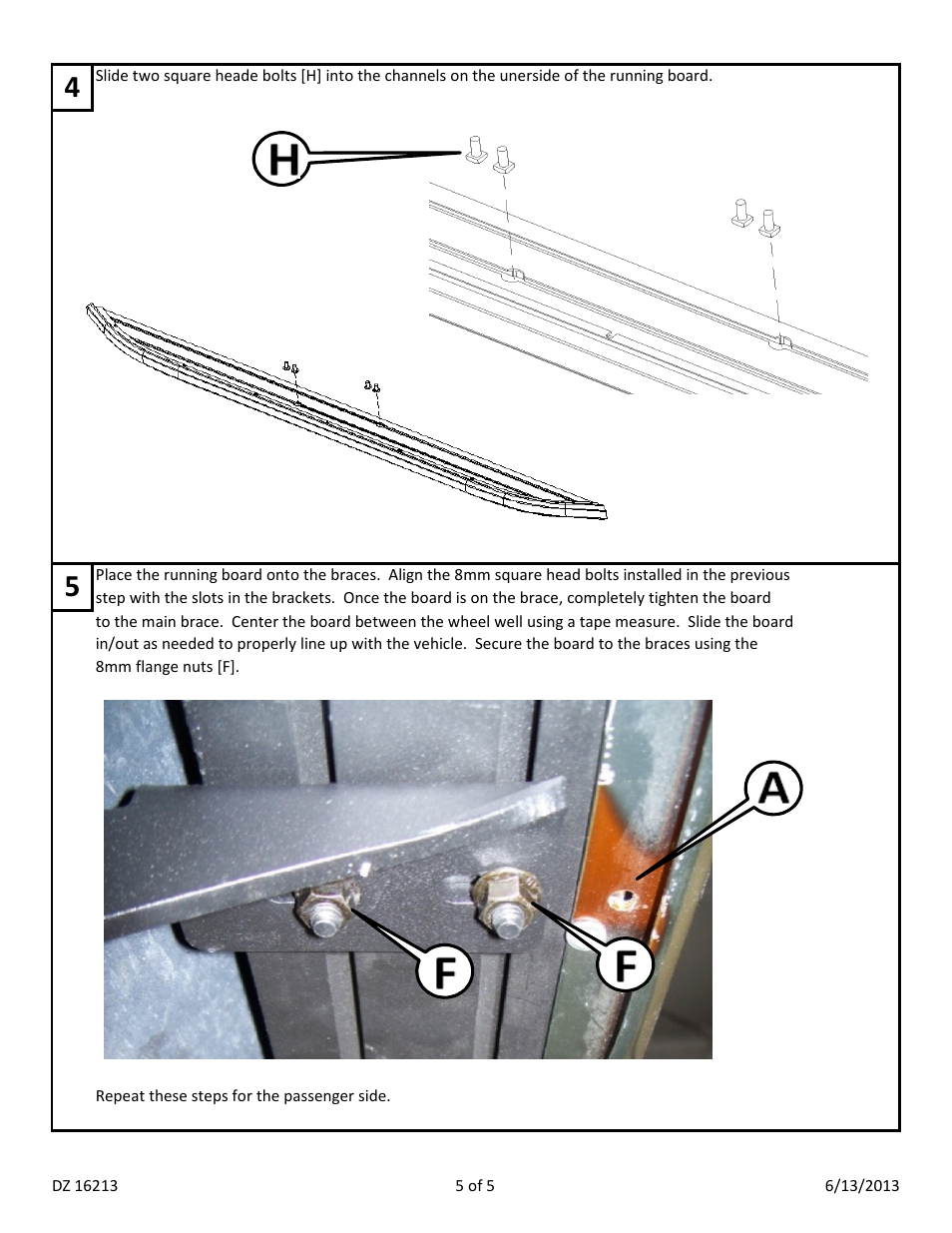 Dee Zee DZ16213 User Manual | Page 7 / 7