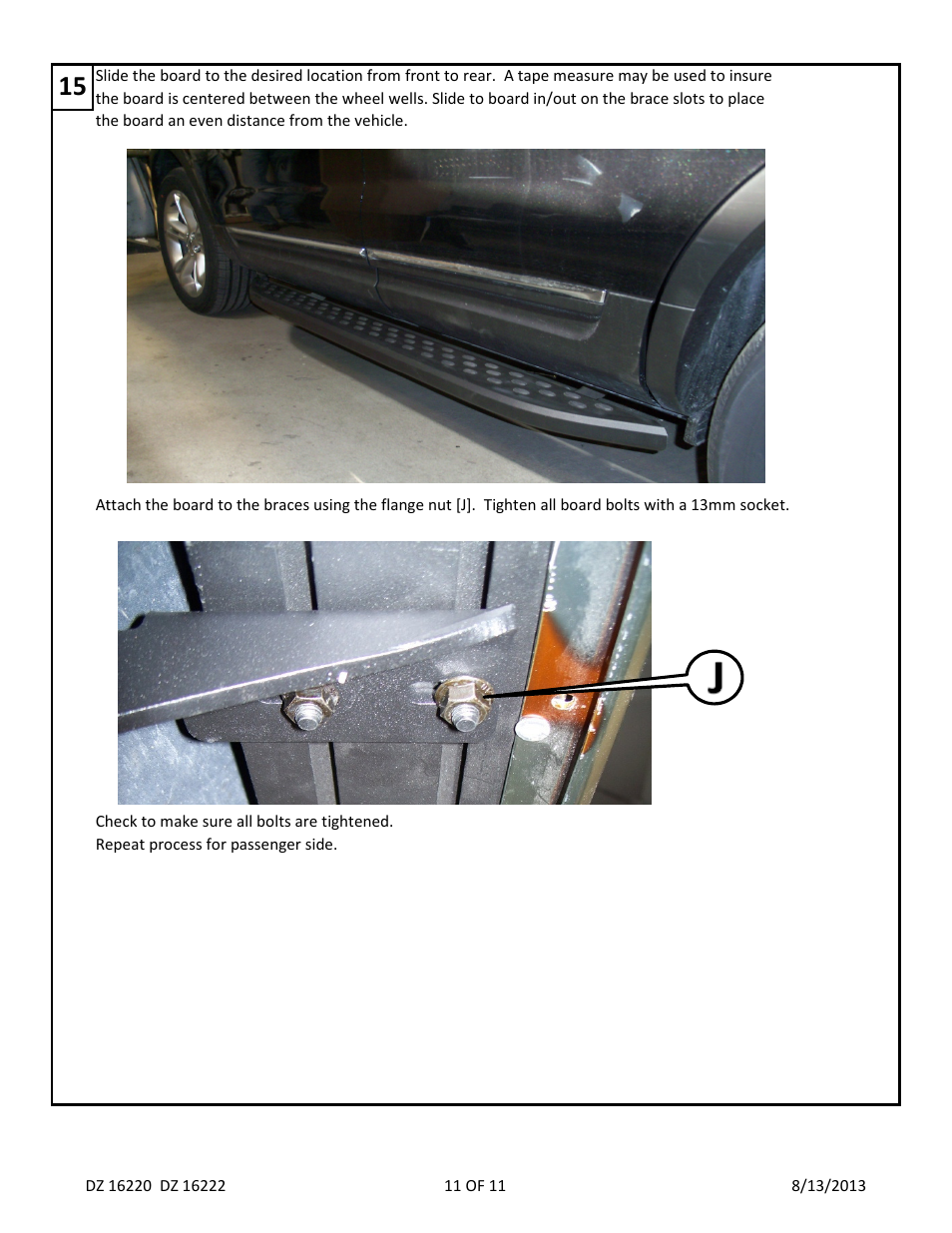 Dee Zee DZ16222 User Manual | Page 13 / 13