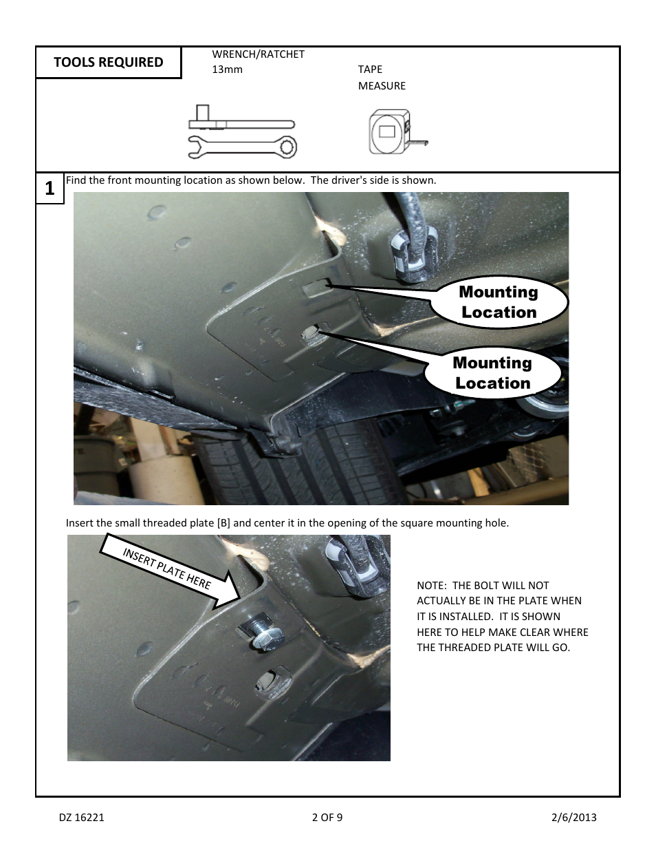 Dee Zee DZ16221 User Manual | Page 4 / 11