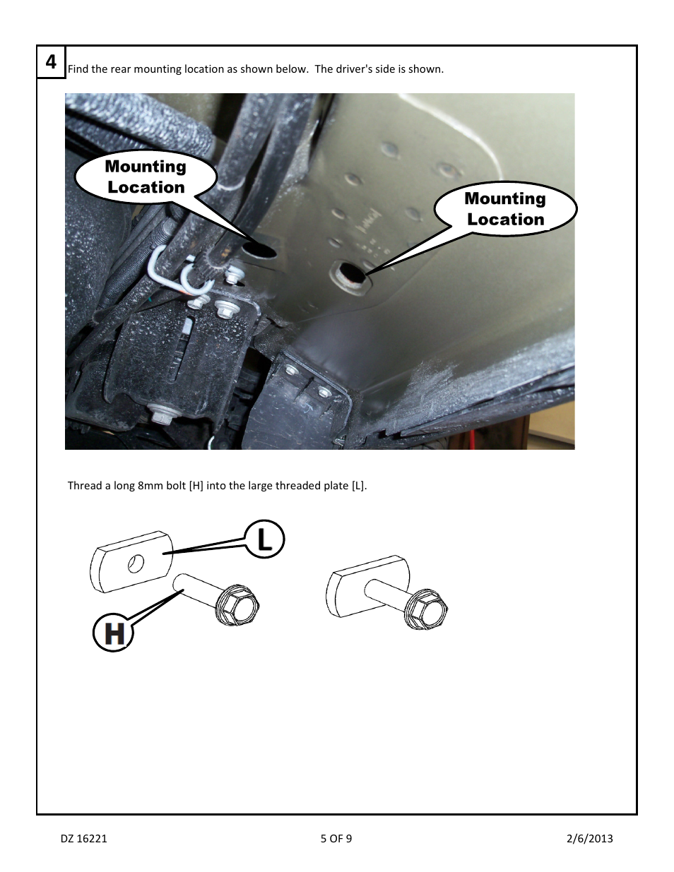 Dee Zee DZ16221 User Manual | Page 7 / 11