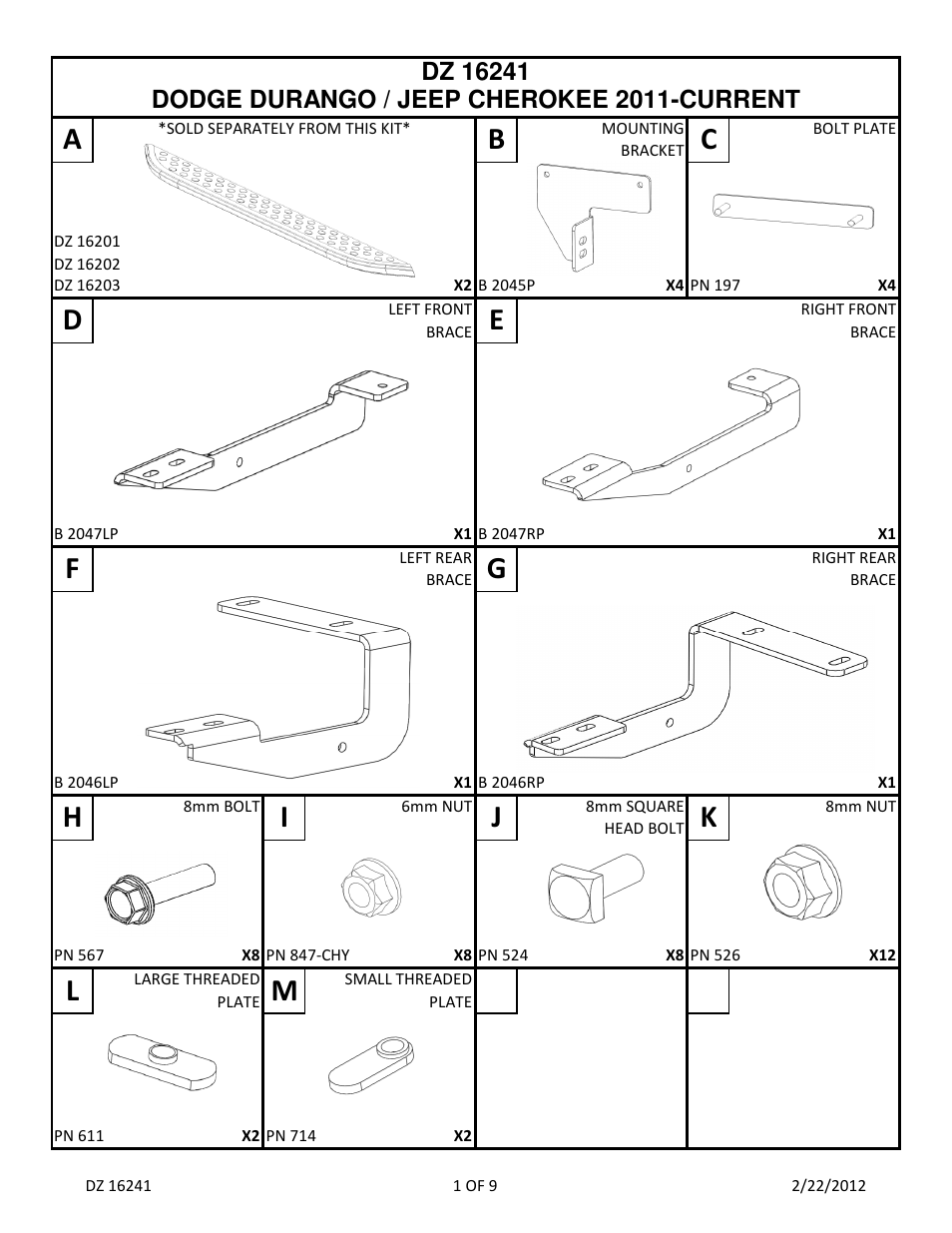 Ab c | Dee Zee DZ16241 User Manual | Page 3 / 11