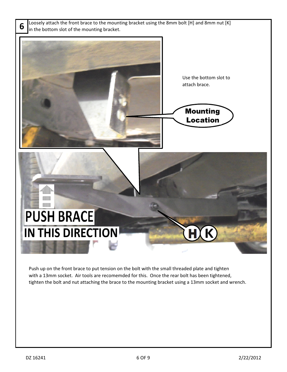 Dee Zee DZ16241 User Manual | Page 8 / 11