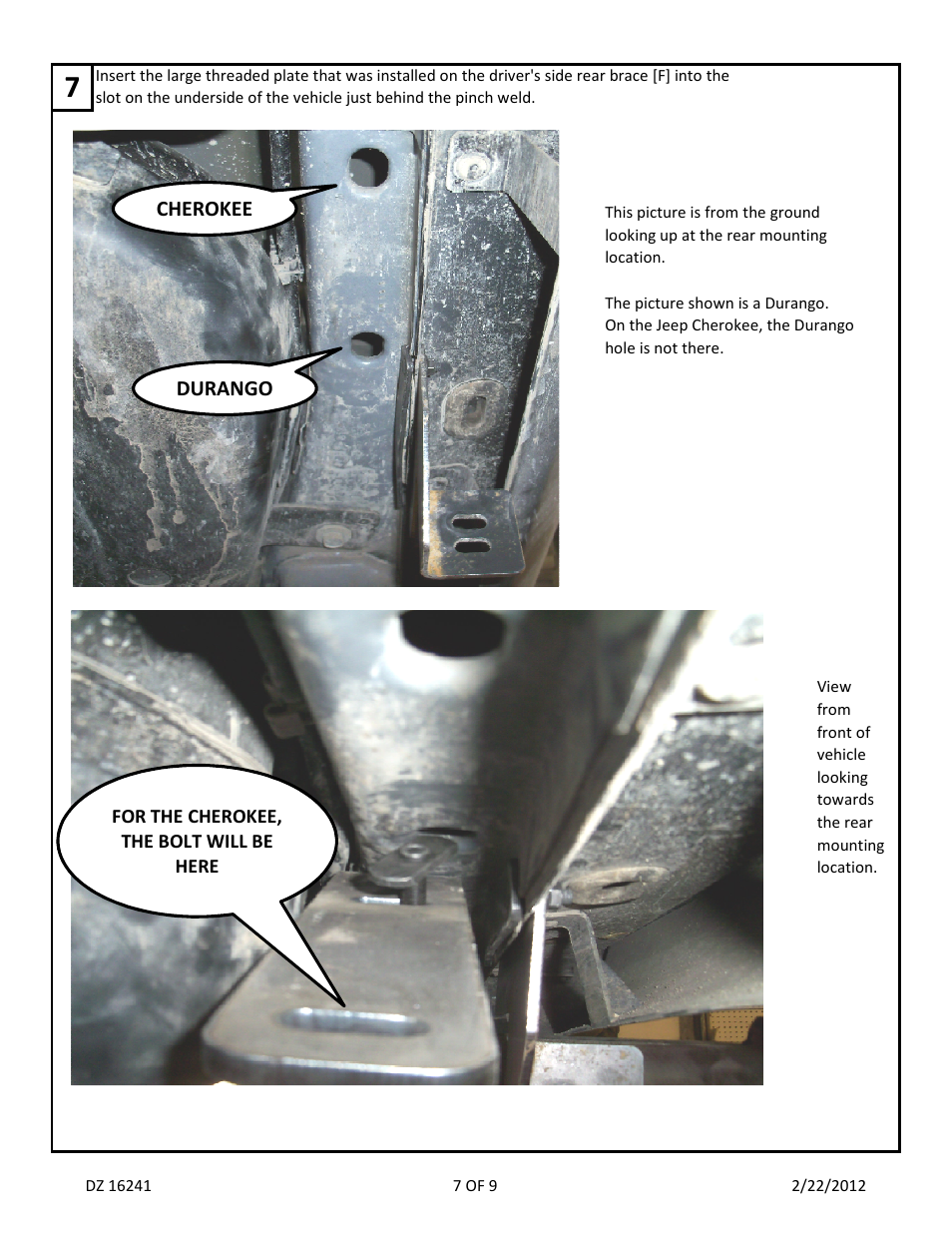 Dee Zee DZ16241 User Manual | Page 9 / 11