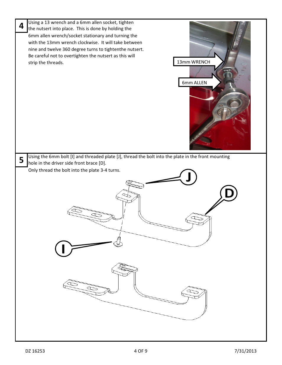 Dee Zee DZ16253 User Manual | Page 6 / 11